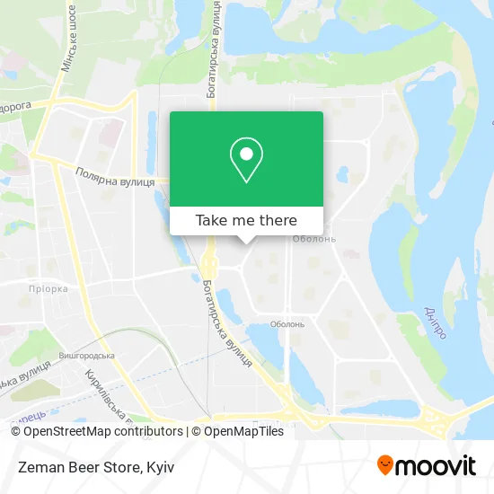 Zeman Beer Store map