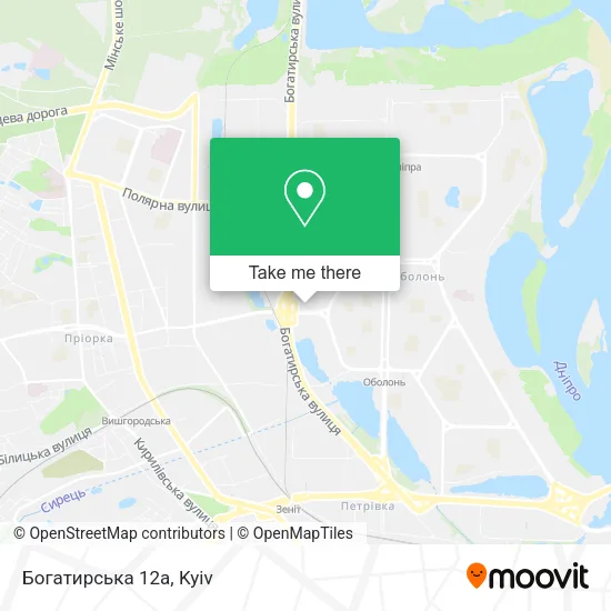 Карта Богатирська 12а