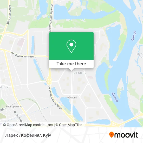 Карта Ларек /Кофейня/