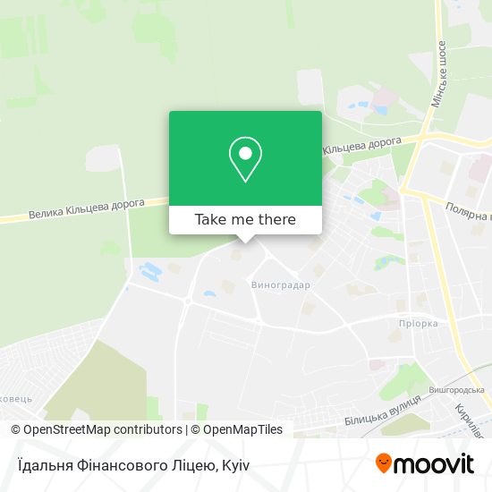 Карта Їдальня Фінансового Ліцею