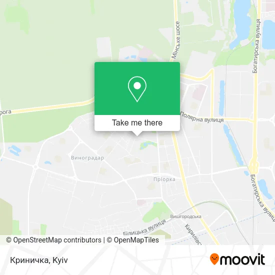 Карта Криничка