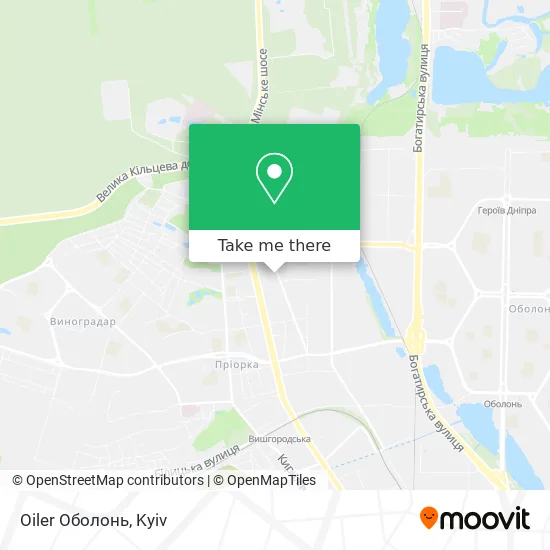 Oiler Оболонь map