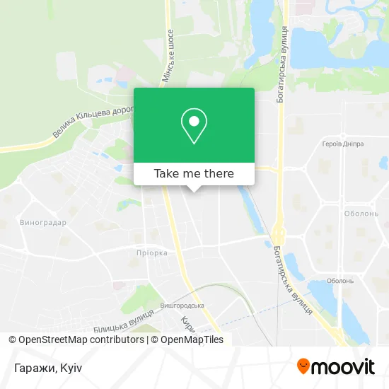 Карта Гаражи