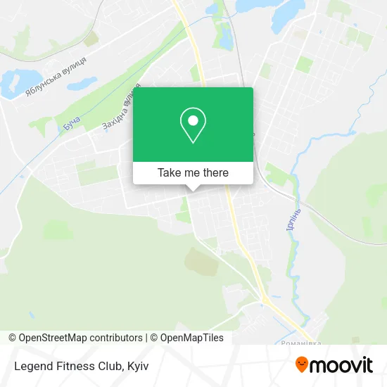 Карта Legend Fitness Club