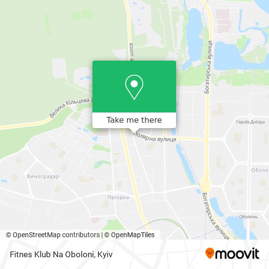 Fitnes Klub Na Oboloni map