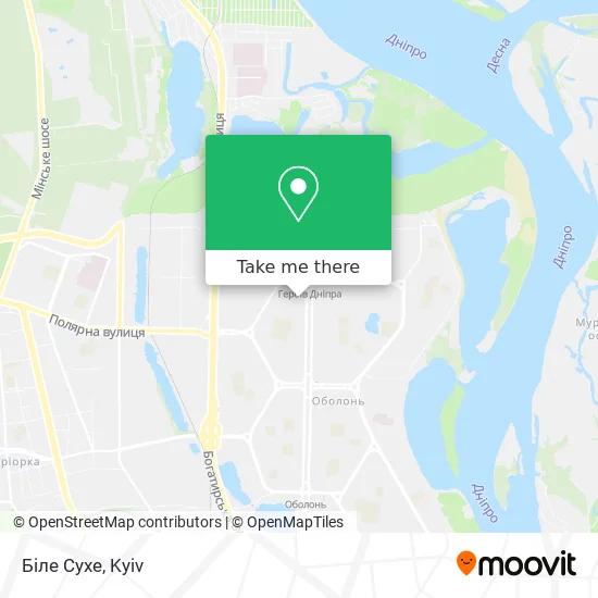 Біле Сухе map
