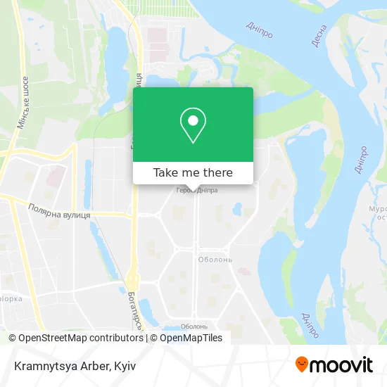 Карта Kramnytsya Arber