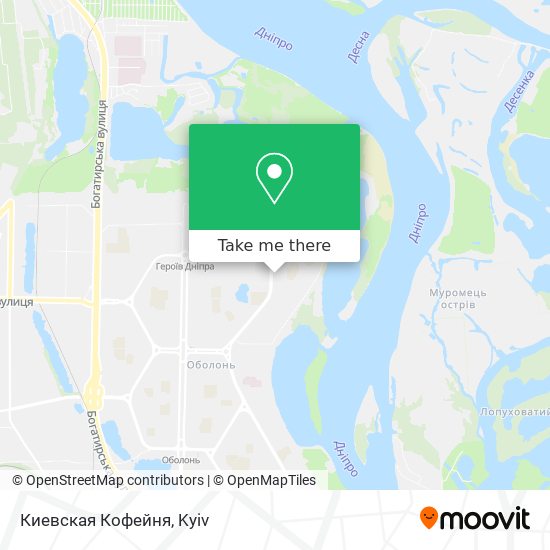 Киевская Кофейня map