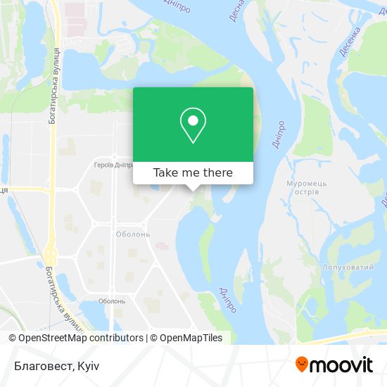 Карта Благовест