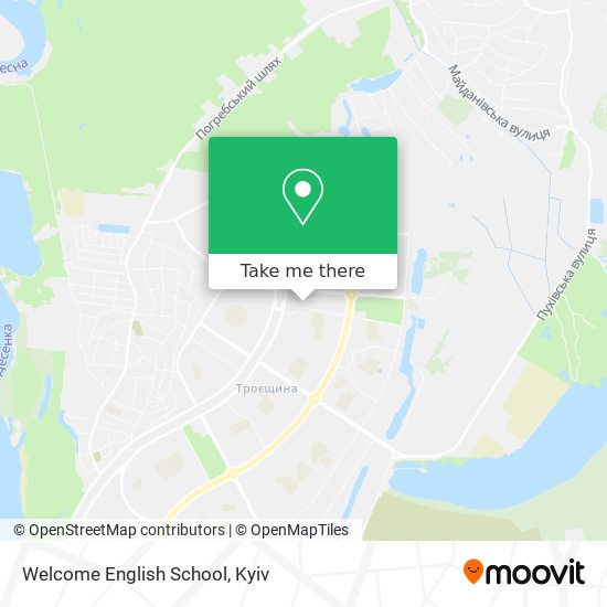 Welcome English School map