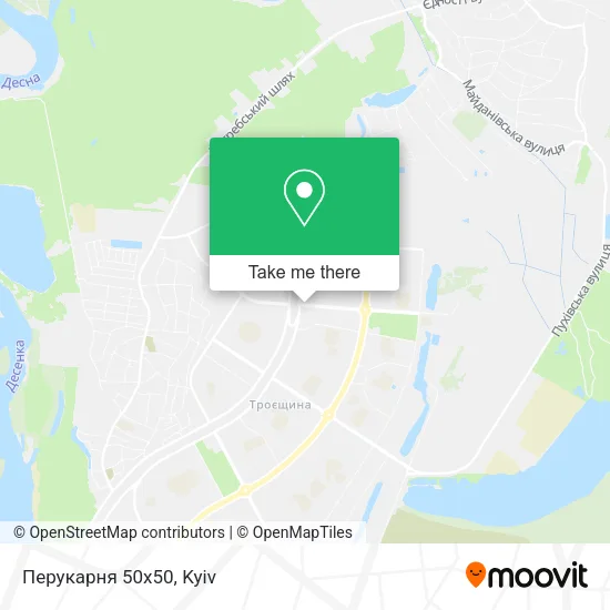 Карта Перукарня 50х50