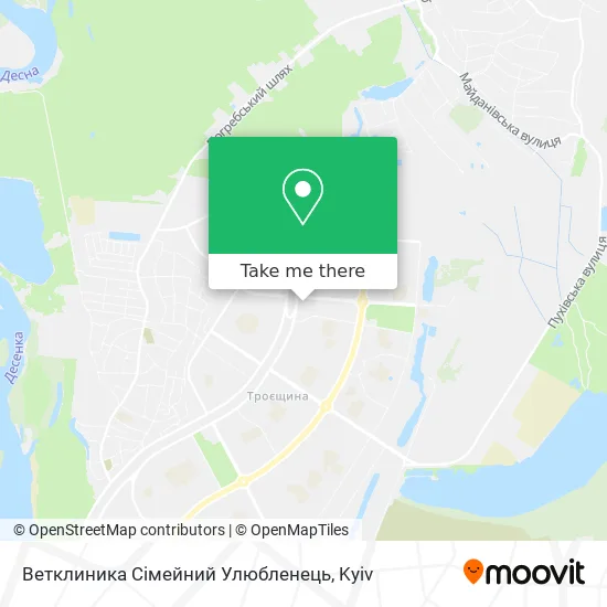 Ветклиника Сімейний Улюбленець map
