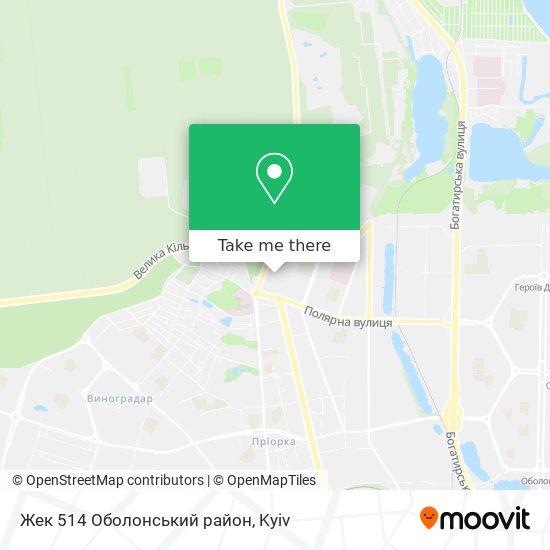 Карта Жек 514 Оболонський район