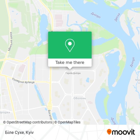 Біле Сухе map