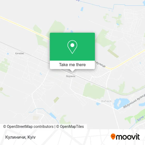 Карта Кулиничи