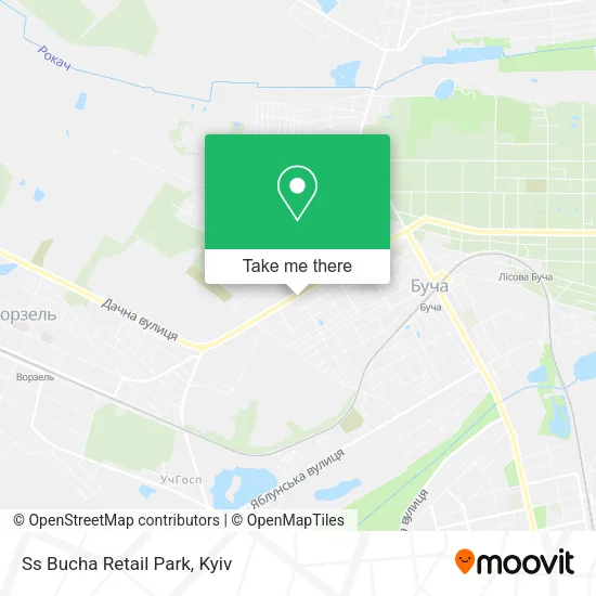 Карта Ss Bucha Retail Park