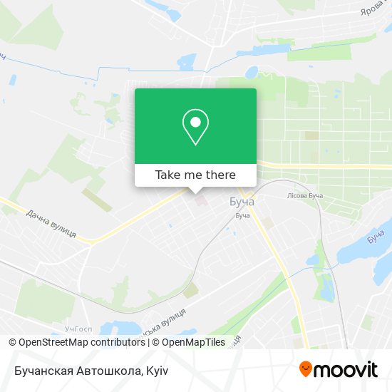 Бучанская Автошкола map