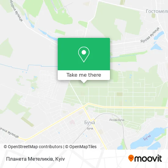 Карта Планета Метеликів