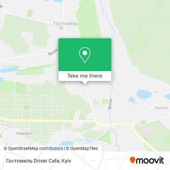 Гостомель Driver Cafe map