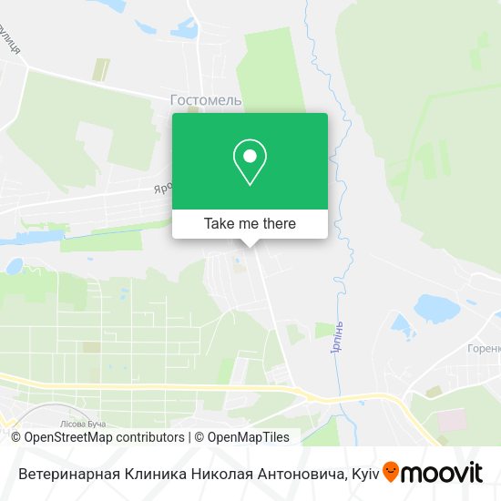 Карта Ветеринарная Клиника Николая Антоновича