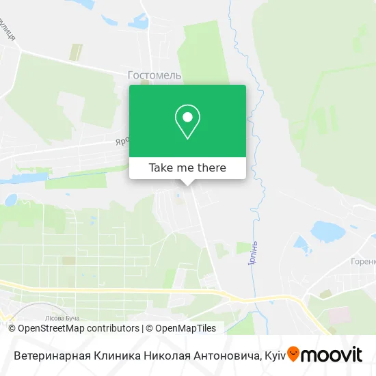 Ветеринарная Клиника Николая Антоновича map