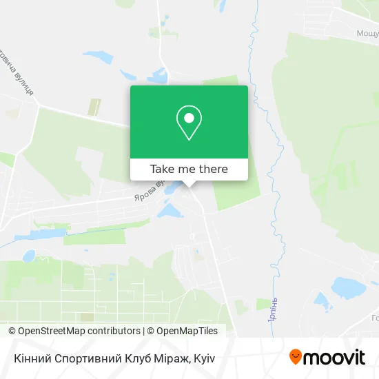 Кінний Спортивний Клуб Міраж map
