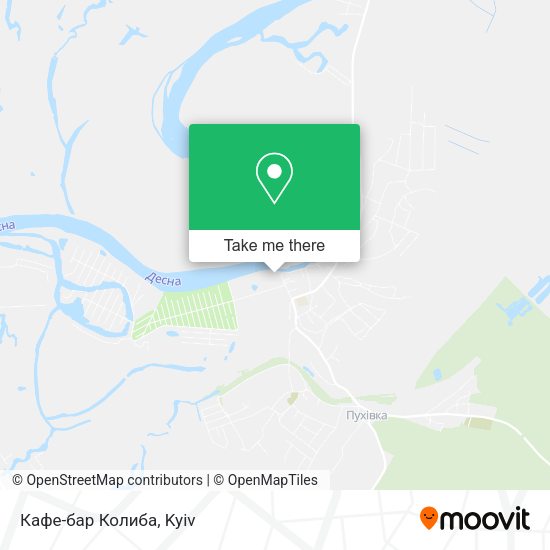 Карта Кафе-бар Колиба