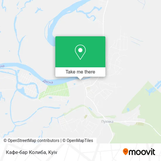 Карта Кафе-бар Колиба
