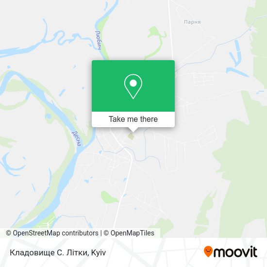Карта Кладовище С. Літки