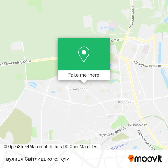вулиця Світлицького map