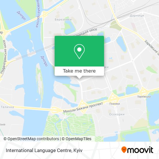 International Language Centre map