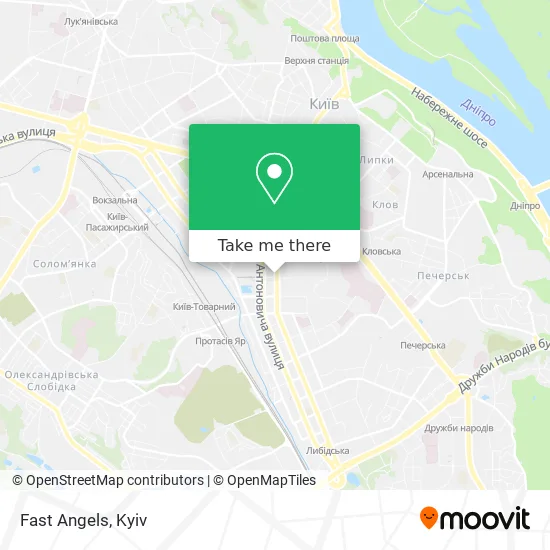 Fast Angels map