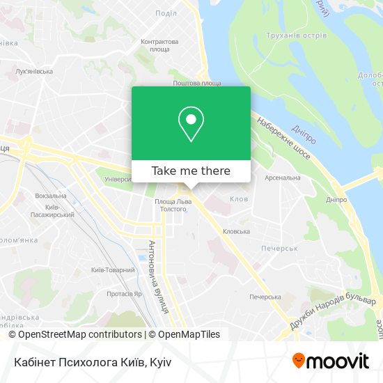 Карта Кабінет Психолога Київ