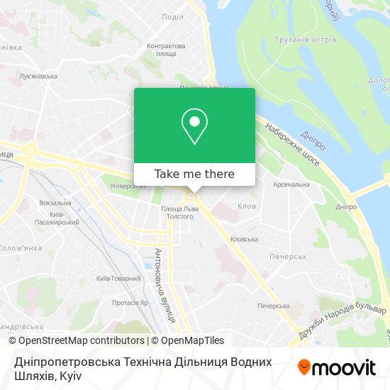 Дніпропетровська Технічна Дільниця Водних Шляхів map