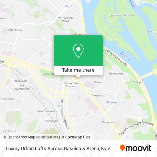 Luxury Urban Lofts Across Baseina & Arena map