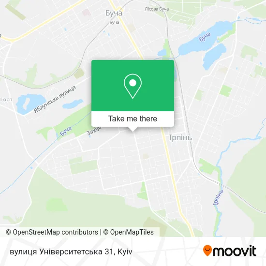 Карта вулиця Університетська 31