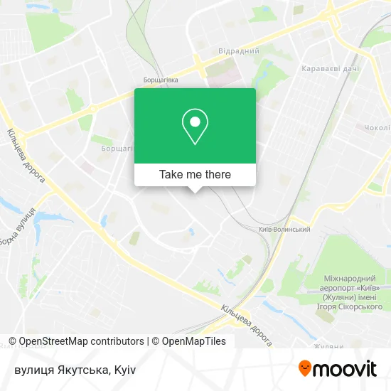 Карта вулиця Якутська