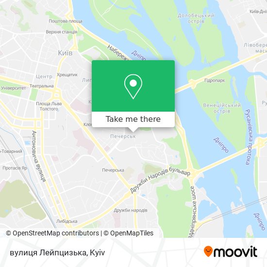 вулиця Лейпцизька map