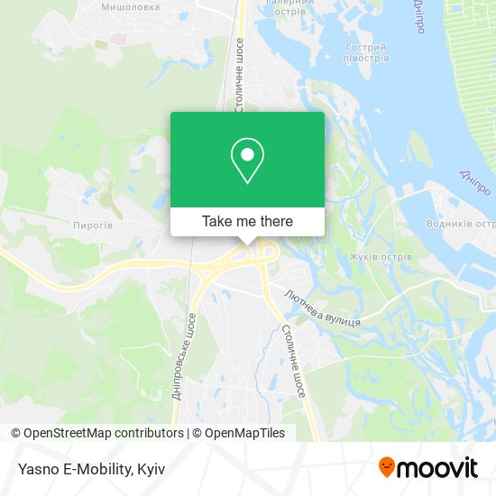 Yasno E-Mobility map