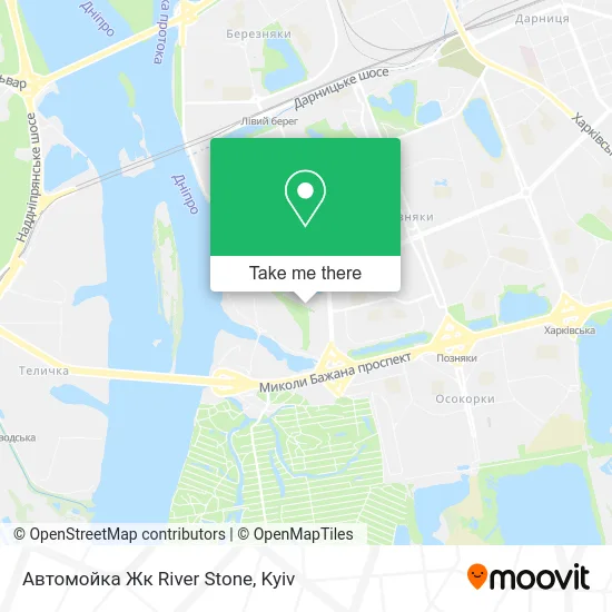 Карта Автомойка Жк River Stone