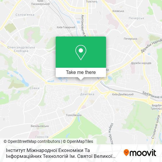 Інститут Міжнародної Економіки Та Інформаційних Технологій Ім. Святої Великої Княгині Ольги Мауп map