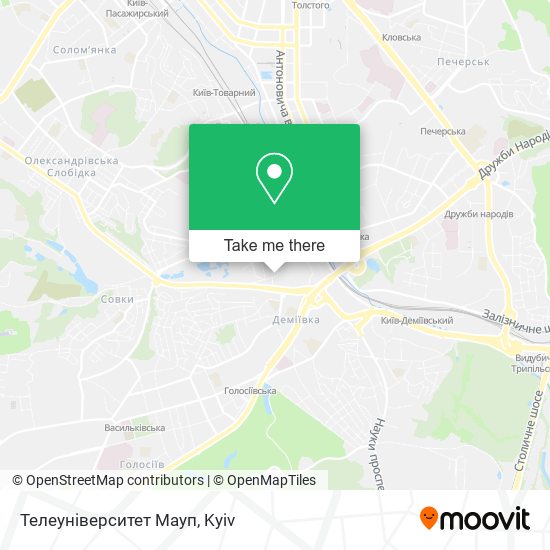 Телеуніверситет Мауп map