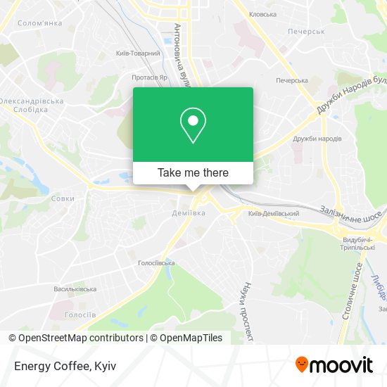 Карта Energy Coffee
