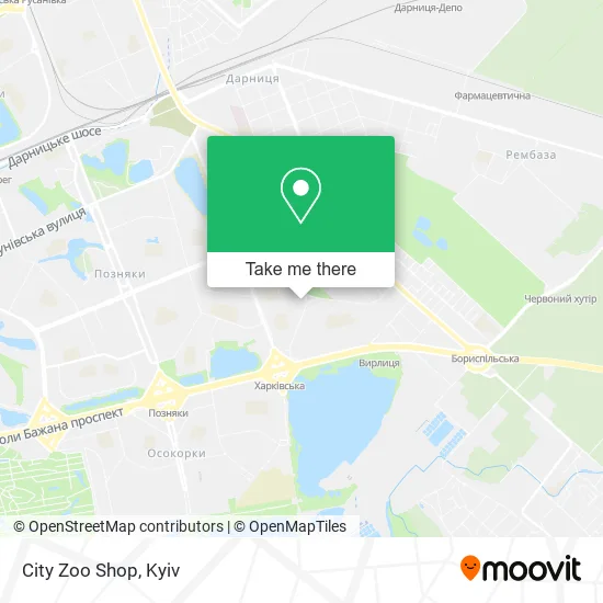 Карта City Zoo Shop