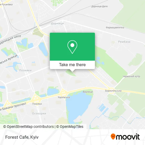 Карта Forest Cafe