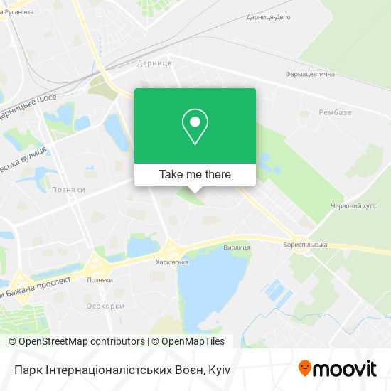 Карта Парк Інтернаціоналістських Воєн