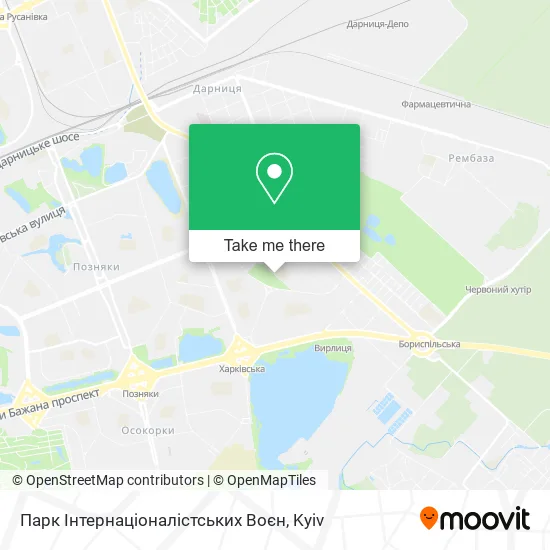 Карта Парк Інтернаціоналістських Воєн