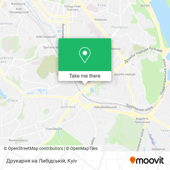 Друкарня на Либідській map