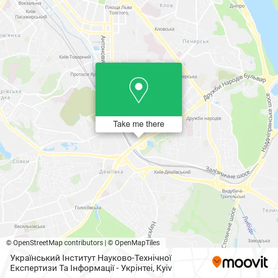 Український Інститут Науково-Технічної Експертизи Та Інформації - Укрінтеі map