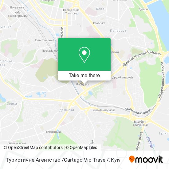 Туристичне Агентство /Cartago Vip Travel/ map